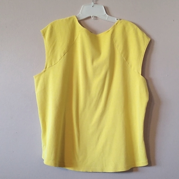 Rafaella Tops Rafaela Womens Top 2x Yellow Sleeveless Poshmark